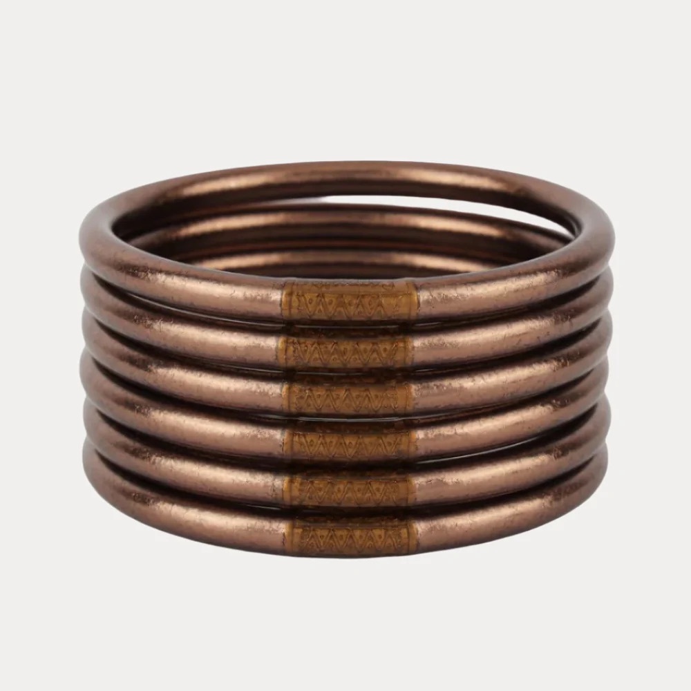 Budha Girl Bangle set of 6, color Meteorite